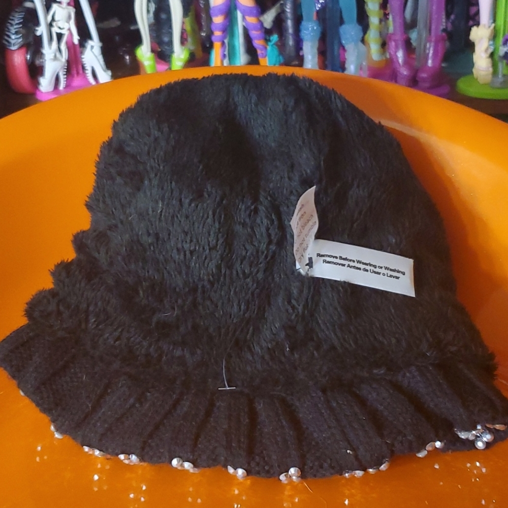 SILVER STUDDED RHINESTONE HAT - Picture 9 of 16